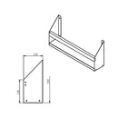 Single speed rail. 60cm x 12.5 cm x 28 cm