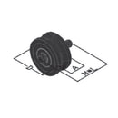 Rueda 6". portones de gran peso.  2 rolineras. 1000KG.