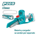 Motosierra 20V mini 6" a batería de iones de litio