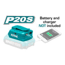 Cargador USB-A para Celulares y otros equipos Lithium-Ion de Bateria de 20 V. No incluye B/C.