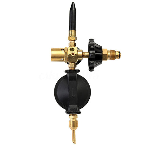 Regulador para tanque de helio profesional  con valvula de auto cierre y combinador de aire