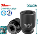 Dados sockets impacto 3/4" 38mm. Material CrMo