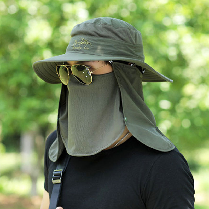 Sombrero integral UPF 50+ para pesca