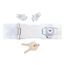 Aldaba cromada de 4-1/2" con cerrojo