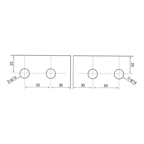 Bisagra vidrio-vidrio sencilla Sistema Plegable. Satinada para vidrios 10-12 mm