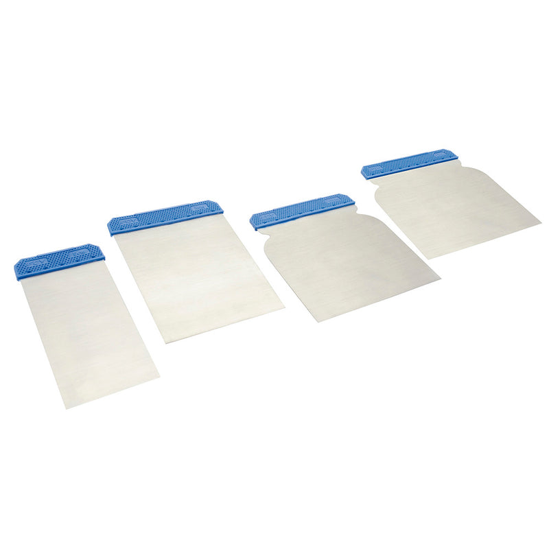 Jgo 4 cuñas p/raspar mgo plast Foy