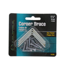 Set de Escuadras de esquina de 90 grados galvanizadas de 1-1/2" x 1/2"