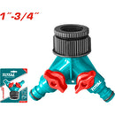 Conector tipo Y 1" de dos vías 1-3/4”. De ABS y PP.