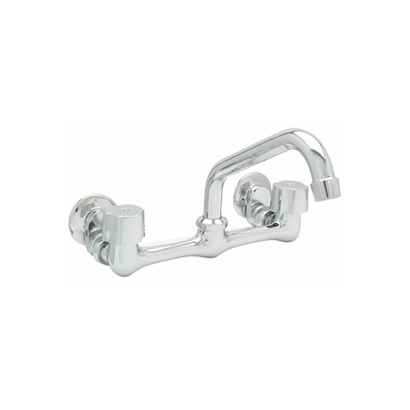Llave mezcladora de 8" para fregador a pared incluye manerales