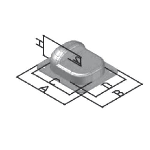 Tope para portones batientes. Para atornillar a piso.