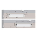 Cierrapuertas para 75 a 90 cm (65kg).Fuerza  EN2 o EN3  según posicion del cuerpo. Color Negro