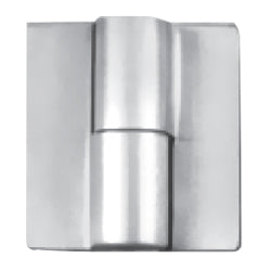 Bisagra para divisiones de baños publico (izq).Tornilleria oculta. Acabado Sat SE VENDE P/UNIDAD