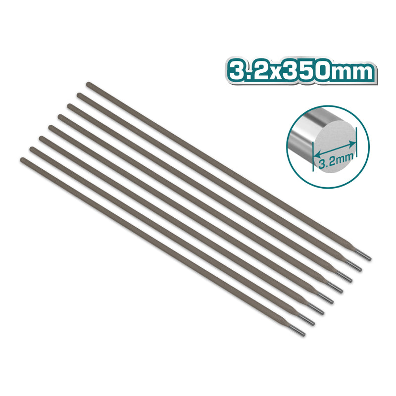 Electrodo 6013 de acero al carbón para Soldadura. 3.2x350mm. Viene en paquete de 2.5 kg  (5.5lbs)