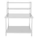 REPISA DE MESA DOBLE 180CM LARGO ACERO INOXIDABLE