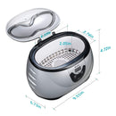 Limpiador ultrasónico profesional de joyería con temporizador.
