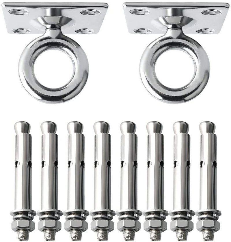 Ganchos de acero para colgar sillas de techo, columpios, bolsas box etc (No recomendado hamacas)