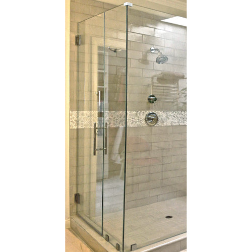 Union de vidrios a 90 grados sin perforacion.