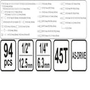 Juego De Herramientas (1/2", 94 Piezas)