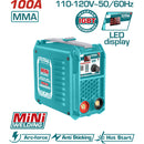 Máquina de Soldar Inverter Calidad light duty  30% ciclo de trabajo. Pantalla LED. 100A. 110-120V
