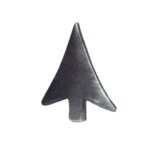 Punta de lanza soldable con 6011, Base cuadrada 12 x 12mm, 70 mm de alto.