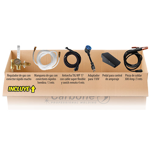 Maquina de soldar MIG/TIG HF/Stick/sinergica/pulsada MTS250P HF 110/220V