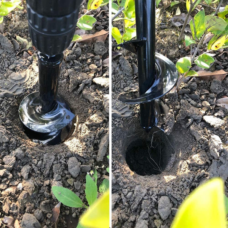 Punta de taladro en forma de espiral para agricultura. 4"x12"