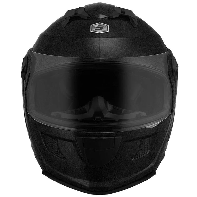 Cascos Stealth Solid Brillante Negro Metálico