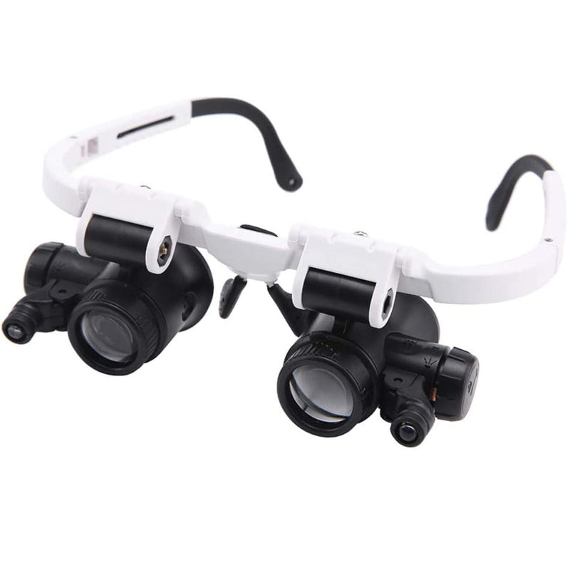 Lentes con lupa y luces led.