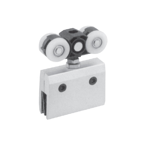 Rodachines p/puertas de vidrio temp.10-12mm.Inc.2 rodach y acces.Sat.100kg/par.riel TD-8600B-4