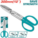 Tijera de Hojalateria de 12". Espesor máx. De corte: Acero al carbono ≤ 0.8 mm.