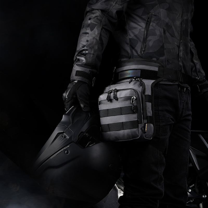 Bolso Táctico multifuncional para Pierna. Rhinowalk Negro