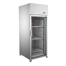Refrigerador industrial acero inoxidable 1 puerta vidrio +2~+8℃  740*830*2050 mm ventilación interna