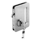 Cerradura de gancho para sistema plegable o slider doble. Acabado satinado