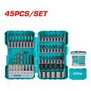 Juego de puntas de destornillador de impacto de 45 piezas para Taladro.