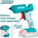 Pistola de silicon a bateria 20V. No incluye bateria ni cargador ( Se vende aparte)