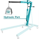 Grúa Motor de taller profesional con una capacidad 2 toneladas.