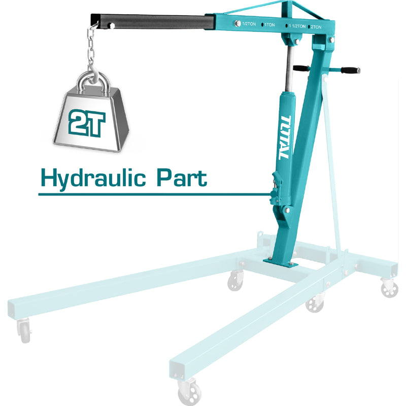 Grúa Motor de taller profesional con una capacidad 2 toneladas.