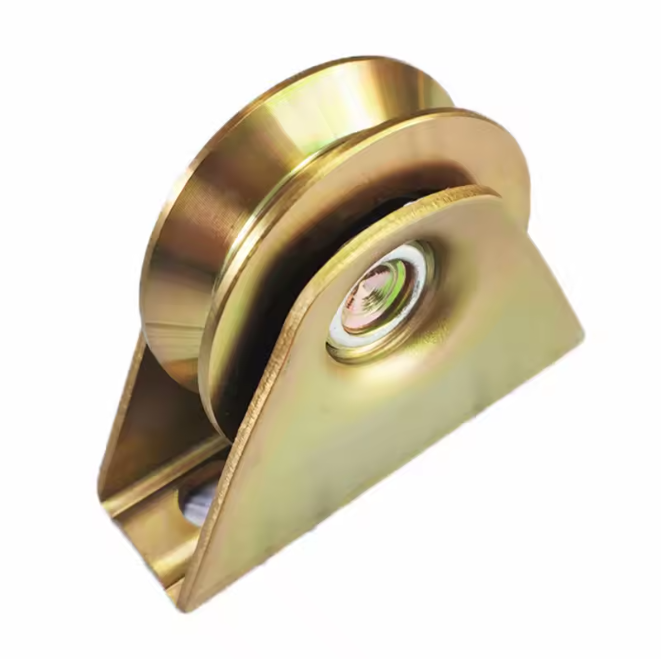 Rueda de Porton H-AV100. Con Soporte Exterior. Diametro 98mm.