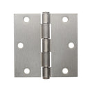 Bisagra de 4"x 4" con esquinas cuadradas de acabado galvanizado para puertas