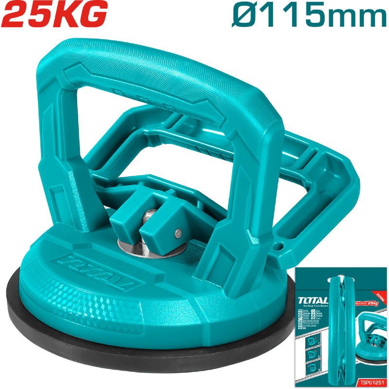 Ventosa, Mango de ABS, Soporta 25KG de peso, Diámetro de succión 115m.