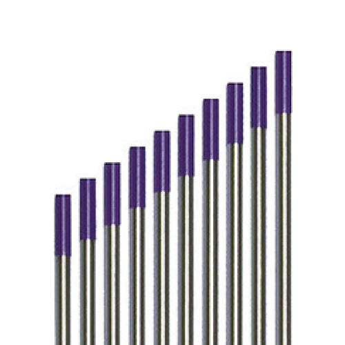 1.6mm(1/16")Tungsteno E3 purpura(no radioactivo) (Caja 10 pcs)