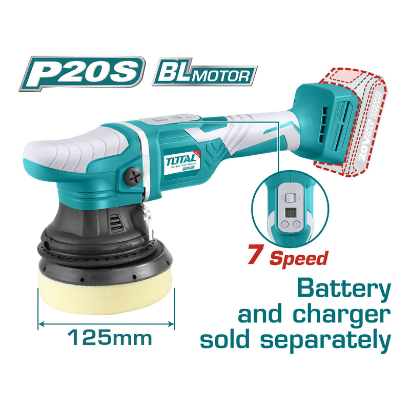 Pulidora Angular Lithium-Ion de 125 mm. 20 V. inalámbrica No incluye batería ni cargador.