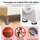Almohadillas antideslizantes para muebles con absorción de ruido. (4 Und)