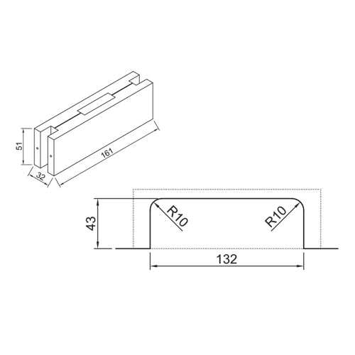 RECIBIDOR PARA CERRADURA.