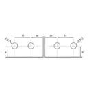 Bisagra con Guia Sistema Plegable. Satinada para vidrios 10-12 mm