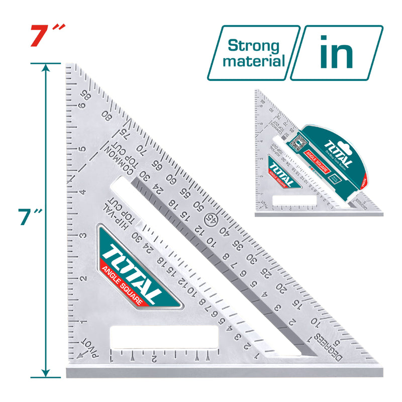 Escuadra Angular de ABS (Liviana y de alto impacto) 7” * 7”.