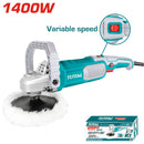 Pulidora de Felpa 1400W de 7" Vel.1500-3600rpm. Incluye: Accesorios.