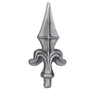 Punta de lanza soldable con 6011, Base Ø 12 mm, 125 mm de alto.