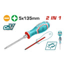 Juego de Destornilladores 2 en 1 con Mango Intercambiable. Cr-V.