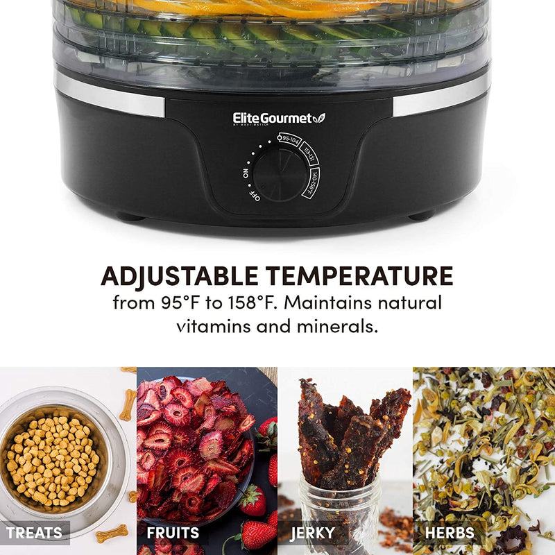 Máquina deshidratadora eléctrica de alimentos, 350W.